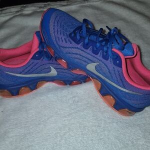 Nike Women's Blue and Pink Running Shoes